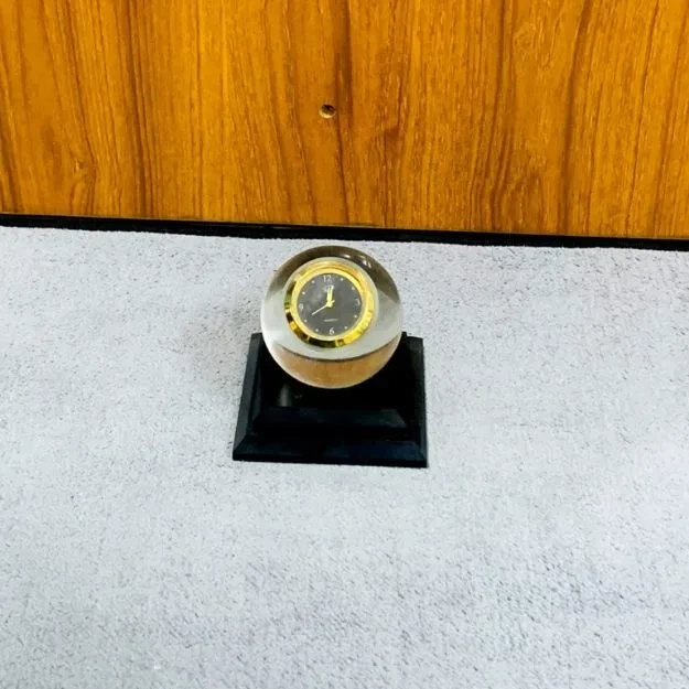 Car Crystal Perfume Clock BD | Luxury Crystal Ball Car Dashboard Watch & Air Freshener Decoration