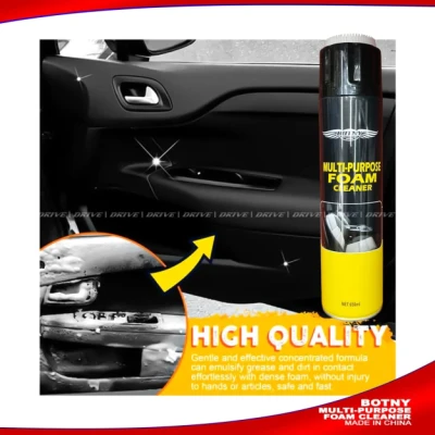 BOTNY Multipurpose Foam Cleaner 650ML Price in Bangladesh | Car Interior Cleaning Spray with Brush BD