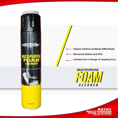 BOTNY Multipurpose Foam Cleaner 650ML Price in Bangladesh | Car Interior Cleaning Spray with Brush BD
