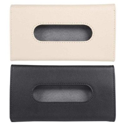 Car sun visor tissue box holder