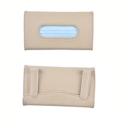 Car sun visor tissue box holder